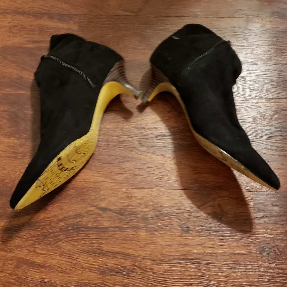 Faux Suede Ankle Boots